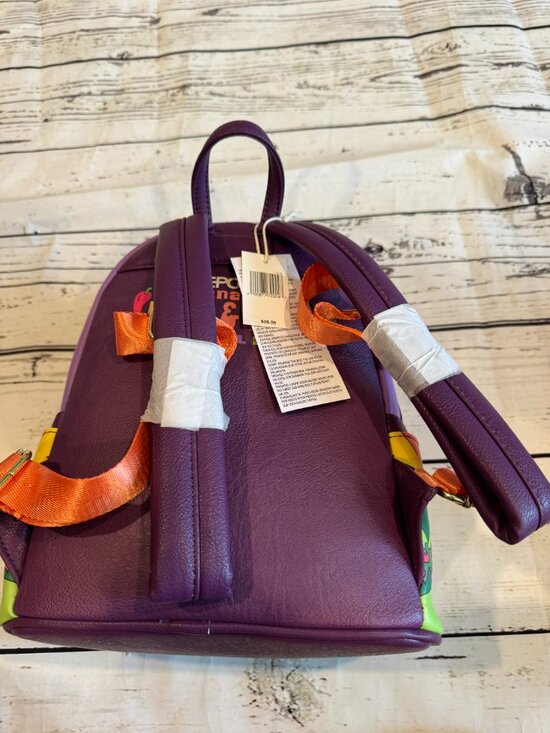 Disney Parks Loungefly 2024 Epcot Food & Wine Festival Figment Mini Backpack main image 3